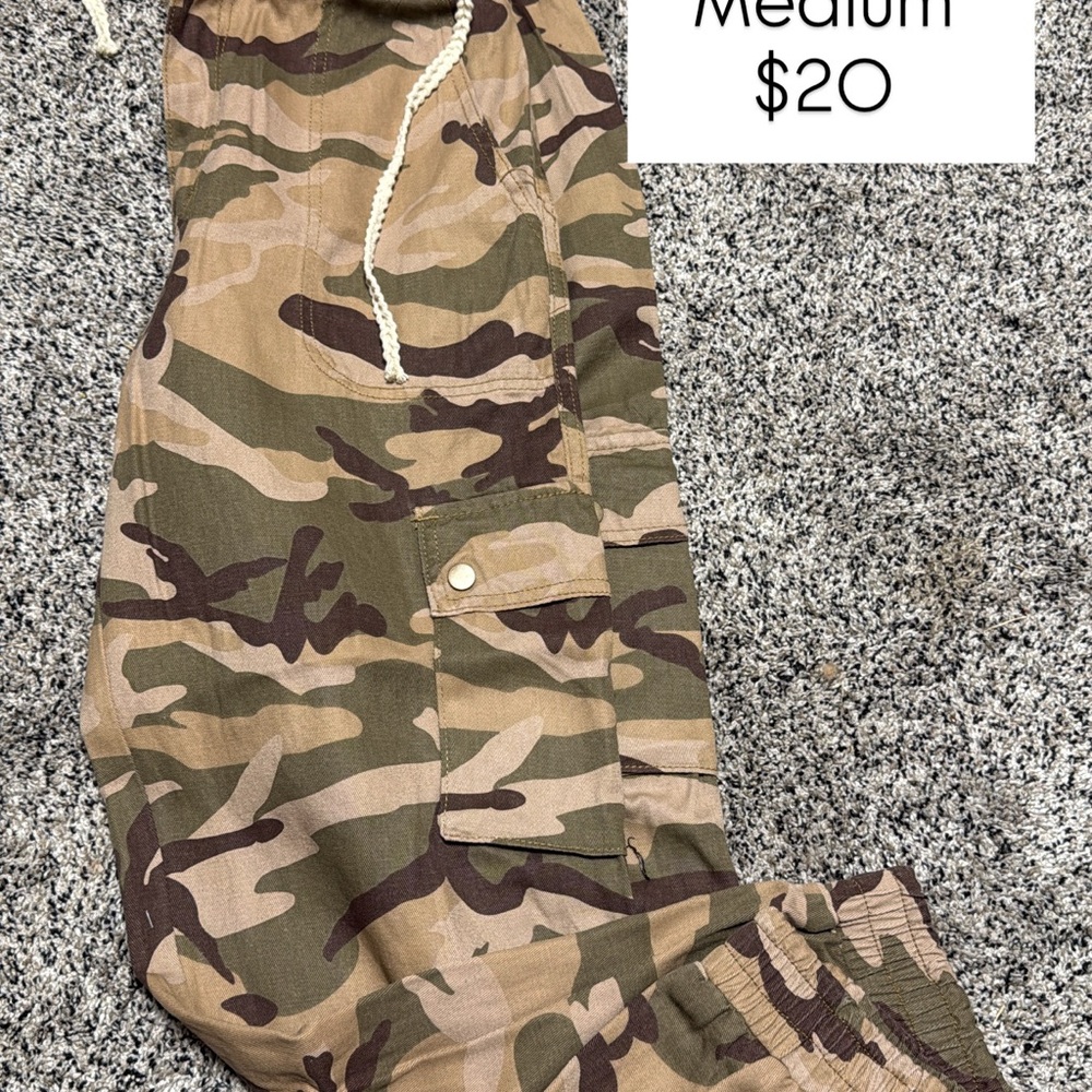 POL Camouflage Cargo Joggers